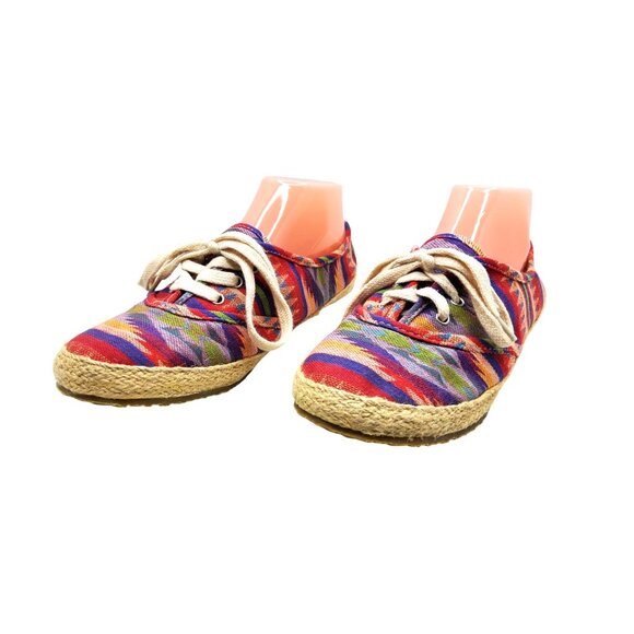 Womens Call It Spring Vegan Multicolor Lace Up Flats. - Picture 4 of 8
